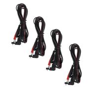 VILLCASE Cavi per Elettrodi 4 Pezzi in Pvc Connettore a Spina 2mm per Dispositivi di Fisioterapia e Massaggi