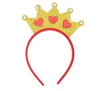 VILLCASE Cerchietto a Forma di Cuore per Festa D'amore, Corona Decorativa Leggera in Plastica e Feltro, Accessorio Chioma Riutilizzabile per Sposa, Feste e Matrimoni, Adatto a Tutte le Età