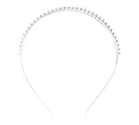 VILLCASE Cerchietto con Pietre a Tre Strati Accessorio Elegante Leggero e Confortevole per Chioma per Donna e Sposa, Adatto per Matrimonio e Varie Occasioni