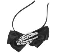 VILLCASE Cerchietto in Plastica e Tessuto per Chioma Halloween Nero Accessorio Multifunzionale Comodo e Resistente Fascia Esagerata per Costume e Foto per Feste