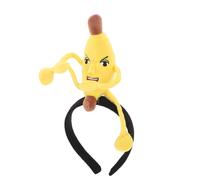 VILLCASE Cerchietto per Chioma a Forma di Banana Artificiale Mini Clip a Banana Elasticizzata Accessorio Festa e Costume per Ragazze Copricapo per Festival Spettacoli e Halloween