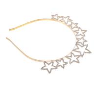 VILLCASE Cerchietto per Chioma da Donna Strass a Forma di Stella, Fascia in Lega Resistente e Lucente per Matrimoni, Compleanni e Feste, Copricapo alla Moda e Confortevole