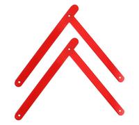 VILLCASE Cerniere Scala Pieghevole 2 Pezzi in Metallo Rosso Limitatore Mobile Asta 56 CM per Manutenzione Scale a Gradini