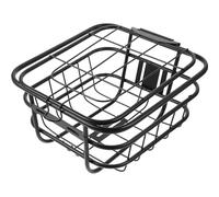 VILLCASE Cestino per Bicicletta Elettrica Nero in Ferro, 1 Pezzo | Uso su Bici, per Verdure e Borsa Scolastica, Struttura Stabile, Non Facile da Far Cadere