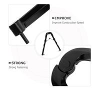 VILLCASE Chiave Regolabile per Smerigliatrice Angolare con Doppio Perno Chiave Due Artigli in Acciaio per Dadi Tondi e Installazione Piastra di Supporto Utensile Resistente per Uso