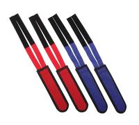 VILLCASE Cinghie per Pedali in Nylon 4 Pezzi Chiusura Hook And Loop Antiscivolo Regolabili per Biciclette e Tricicli, per Allenamenti Fitness e Ciclismo Protetto