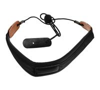 VILLCASE Cintura per Sassofono Nera in Cotone e Cuoio Pratica e Facile da Indossare, Cintura Portatile per Sax Design Comodo e Accessorio per Sax