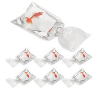 VILLCASE Ciondoli per Braccialetti Fai da Te in Resina Trasparente 10 Pezzi in Borsa D'acqua Design Creativo Pesciolino Rosso Leggeri e Facili da Usare per Progetti di Artigianato