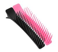 VILLCASE Clip per Chioma a Strati 2 Pezzi in Plastica Nera e Rosa senza Riscaldamento Né Sostanze Chimiche per Styling e Decorazione dei Chioma