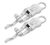 VILLCASE Clip per Paracord 2 Pezzi in Lega di Zinco Ganci per Corde e Sgancio Rapido per Attrezzi Equestre e Corse Cavalli