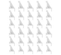 VILLCASE Clip per Ripiani Frigorifero 30 Pezzi, Supporto in Plastica Resistente a Bassa Temperatura Ganci Antiscivolo per Congelatore e Frigorifero, Accessori Regolabili per Uso Domestico