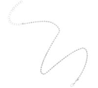 VILLCASE Collana a Catena Singola Strass in Metallo Argento per Donne, Collana Girocollo Elegante per Abiti Eleganti e Uso Quotidiano, Gioiello Raffinato per Figlie e Mogli