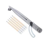 VILLCASE Compassi da Disegno Acciaio Al Carbonio con Portapenne Kit Compass Matite per Geometria Architettura e Carpenteria Strumento Preciso e Robusto per Studenti e Professionisti