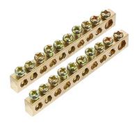 VILLCASE Connettori Elettrici 10 Pz Barra di Terminale 12 Barre di a Elettrica Filo di Distribuzione Terminale a Vite Barra di in Morsettiera Di