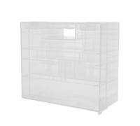 VILLCASE Contenitore per Batterie Aa Aaa e Pile a Bottone, Custodia Portabatterie in Plastica Resistente Chiusura Sicura e Maniglia Integrata, Organizer Compatto per Uso Domestico