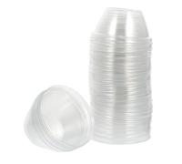 VILLCASE Coperchi Trasparenti in Plastica per Piante Idroponiche, 50 Pezzi, Isolamento Termico e Resistenza al Gelo, per Coltivazione in Diverse Condizioni Atmosferiche
