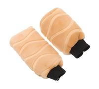 VILLCASE Copertura Design Elegante in Peluche Beige per Facile da Installare per Leva Cambio e Freno a Mano per Viaggi Invernali e Clima Freddo