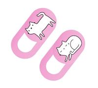 VILLCASE Copertura per Webcam Scorrevole 2 Pezzi in ABS Protezione Privacy Anti-Hacking per Laptop e Tablet Proteggi Fotocamera da Spionaggio Sicurezza Personale Rosa