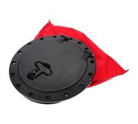 VILLCASE Copertura Stagna per Boccaporto Kayak e Barca Marina, Tonda in ABS Nero, Facile da Rimuovere e Previene Infiltrazioni d'Acqua, con Borsa per Stoccaggio per attività di Canottaggio