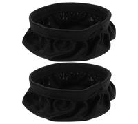 VILLCASE Copri Cuffie di Cotone Nero 2 Pezzi, Protezione Antipolvere Riutilizzabile Vestibilità Aderente, per Cuffie Over-ear Minimaliste e Stilose