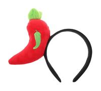 VILLCASE Copricapo Forma Di Peperoncino Cerchietto Per Capelli Ciondolo Tema Cibo Accessorio Per Capelli Per Feste Tema Halloween e Cosplay
