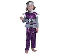 VILLCASE Costume Da Robot Cosplay Per Bambini Accessori Poppin, Abbigliamento Per Giochi Di Ruolo, Taglia M, Materiale Resistente, Design Creativo Per Festa e Spettacoli Kids 5-6 Anni