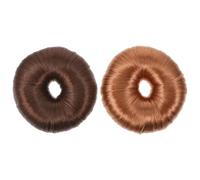 VILLCASE Creatore di Chignon Elastici per Chioma, Set da 2 Pezzi, Modellatore per Chignon Ciambella Leggero e Morbido, Adatto per Chioma Lunghi, Medi e Corti, Accessorio Styling Quotidiano