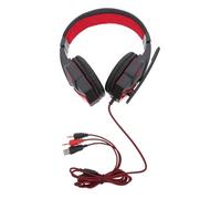 VILLCASE Cuffie Wired con Microfono Antirumore e Controllo Volume Design Ergonomico e Comfortevole LED per Streaming Gaming