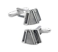 VILLCASE Cufflinks da Polso Uomo in Rame Nero 2 Pezzi Stile Semplice alla Moda per Camicia in Chiffon e Completo Elegante da Ufficio