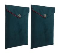 VILLCASE Custodia Porta-corano in Velluto Verde Scuro 2 Pezzi, Borsa per Libri Sacri e Scritture, Protezione Imbottita per Trasporto Bibbia, Organizer per Testi Religiosi, per Culto