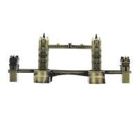VILLCASE Desktop Bridge Model Ponte Londra in Lega Oro, Statua Architettonica con Design Storico, Perfetta per Regali e Decorazione d'Interni