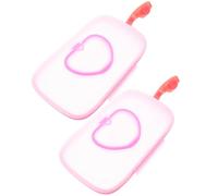 VILLCASE Dispenser per Salviette Bagnate 2 Pezzi in Pp Rosa Cintura Portatile, Pratico e Compatto la Conservazione Pulita Durante Viaggi e Attività All'aperto