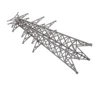 VILLCASE Edificio Modello Torre Elettrica 1:100, Altezza 18,8 CM, Grigio, Accessori per Vedute Stradali in Miniatura e Paesaggi, Adatto per Modellismo Architettonico e Didattico