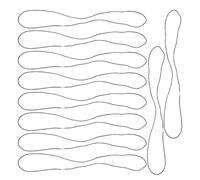 VILLCASE Elastici per Sacchetti della Spazzatura in Gomma Nera 10 Pezzi, Fasce Elastiche Resistenti e Riutilizzabili per Bidoni della Spazzatura Uso Interno in Hotel
