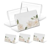 VILLCASE Espositore Design Minimalista e Versatile in Acrilico per Cartelli 40 Pezzi, Supporto Segnaletica Resistente Non Si Ribalta per Conferenze e Hotel