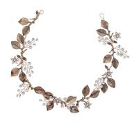VILLCASE Fascia per Chioma da Sposa Vintage in Lega Perle Copricapo a Vite Leggero per Matrimonio e Damigella Accessorio Elegante per Eventi Speciali
