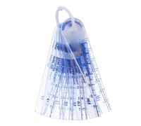 VILLCASE feeler gauge, tapered engineering measuring gauge, set spessimetri in plastica 25 lame da 0,05-3 mm, calibro di misurazione dello spessore a forma di cuneo, strumento portatile