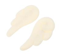 VILLCASE Fermagli per Capelli a Forma di Piume D'angelo Bianche in Peluche, 1 Paio Eleganti per Feste e Occasioni Speciali