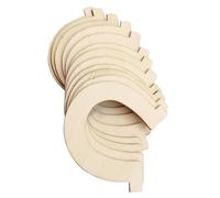 VILLCASE Fette di Legno e Creative 10 Pezzi a Forma di Ferro di Cavallo Non Finite per Pittura e Graffiti, Leggere per Decorazioni Fai-da-te per Artigianato