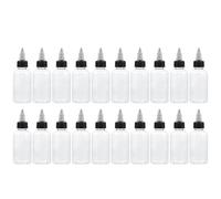 VILLCASE Flacone Dosatore per Pigmenti e Oli 75 Ml Trasparente Riutilizzabile Chiusura Ermetica per Controllo Accurato della Dose in Cucina e Creatività