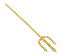 VILLCASE Forchetta Demoniaca in Plastica per Halloween, Accessorio per Costume da Tridente Del Diavolo Staccabile da 48 Pollici per Feste Cosplay E Spettacoli Teatrali, Colore Oro