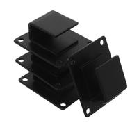 VILLCASE Gancio da Parete in Ferro Nero per Mensole, Supporto Robusto e Resistente per Espositori, per Garage e Supermercati, Set 1 Pezzo Quadrato