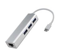 VILLCASE Hub USB con Adattatore Ethernet Lan Type C Convertitore per Computer e Laptop Trasferimento Compatibile con Facile Installazione Driver