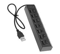 VILLCASE Hub USB Porte Espansore Porte USB per Laptop Controllo Individuale Alimentazione LED per Indicazione Alimentazione Trasmissione Ad velocità