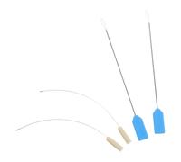 VILLCASE Infilatore per Macchina da Cucire Punta Fine ed Ergonomica 4 Pezzi Manico in Plastico e Acciaio Inossidabile per Progetti di Ricamo e Cucito