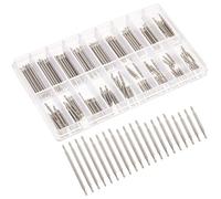 VILLCASE Kit 180 Pezzi Perni a Molla per Cinturini Orologio Set di Perni Sostituzione Cinturino Orologio in Diverse Dimensioni Strumento Portatile per Riparazione e Manutenzione