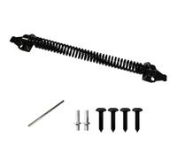 VILLCASE Kit Chiudiporta Automatico a Molla per Cancello in Legno, Ferramenta per Cancelli da Giardino Cerniere in Acciaio al Carbonio, Chiusura Silenziosa e Resistente per Recinzione