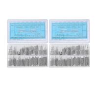 VILLCASE Kit di Riparazione Perni e Barre di Pressione per Orologi 720 Pezzi 6-23 MM in Acciaio Inossidabile Assortimento Coppiglie per Cinturini Uso Fai da Te e Officina Orologiaia