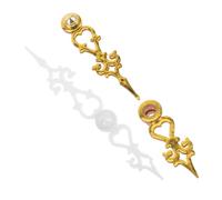 VILLCASE Kit Lancette dell'Orologio a cucù Dorate e Bianche in Plastica, Set da 2 Pezzi per Meccanismi Silenziosi al Quarzo, Accessori per Orologi da Parete Moderni e Classici in Ambienti