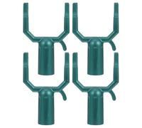 VILLCASE Kit Supporto Rami Alberi Frutto 4 Pezzi Lega di Alluminio | Frutteto e Vigneto, Diametro Interno 19mm, Tubo Tondo 0, 75 Pollici, Verde